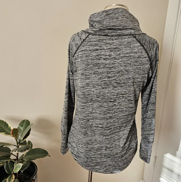 Heather Grey Athletic Cowl Neck - Picture 3 of 3